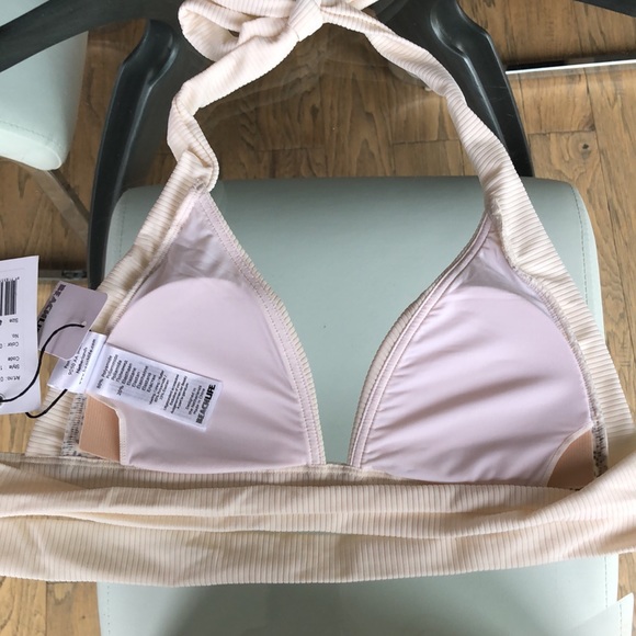 Cream and leopard print bikini top. - Picture 4 of 5